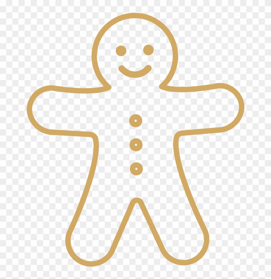 Gingerbread-01 - มนุษย์ ขนมปัง ขิง ระบายสี Clipart