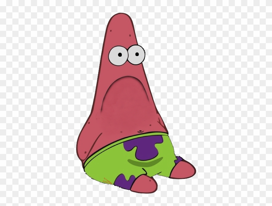 Grumpy Patrick - Patrick Star Mind Blown Clipart