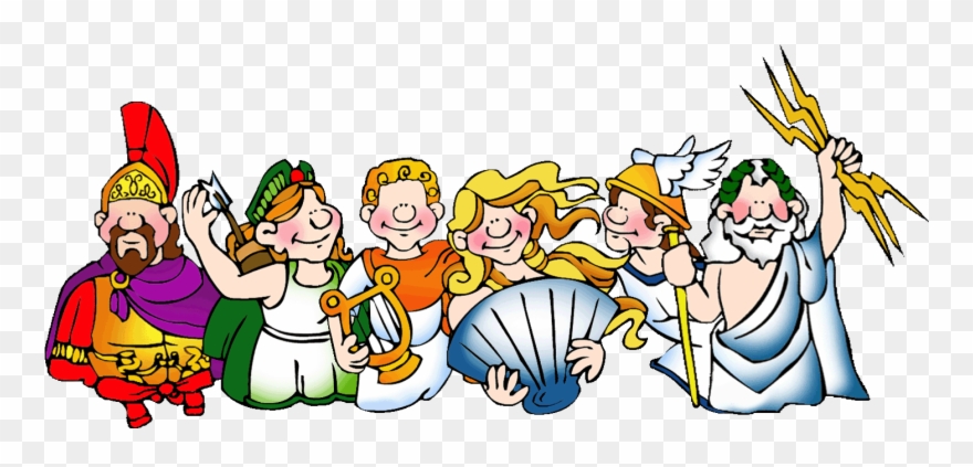 The Olympians Are The Twelve Gods And Godesses That Cartoon Clipart 3402886 Pinclipart