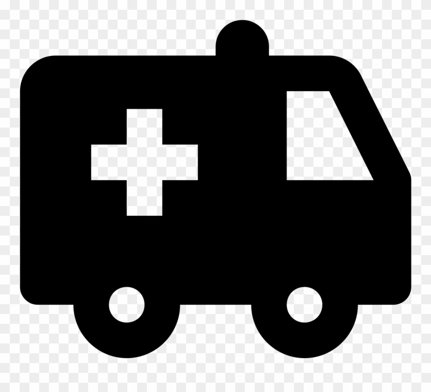 Ambulance Icon - Cross Clipart