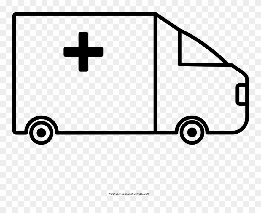 Ambulance Coloring Page Clipart