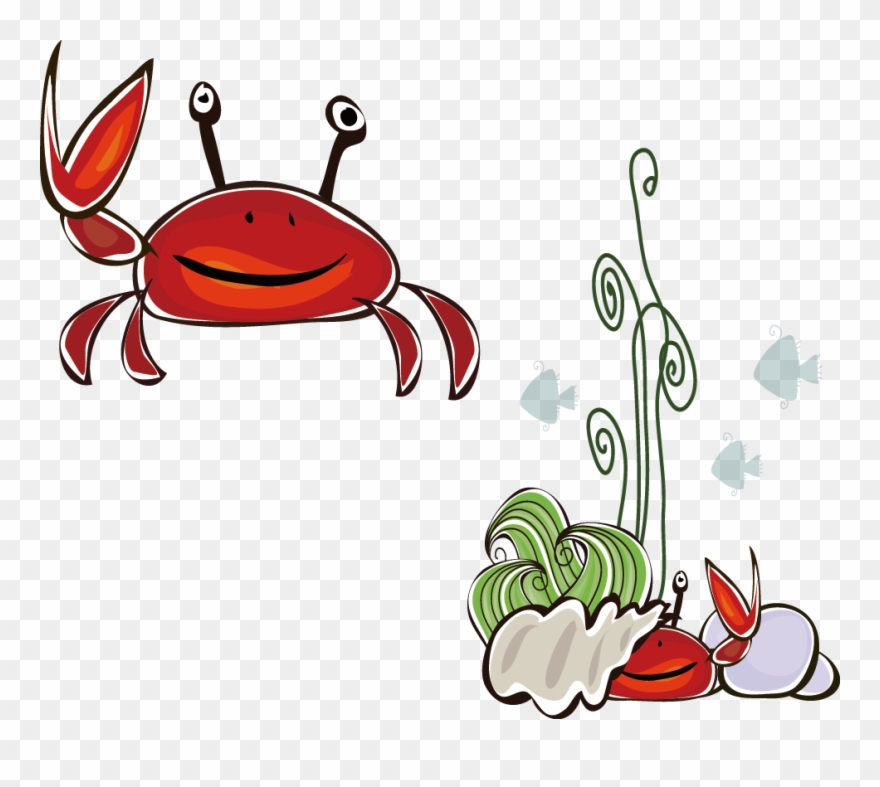 Seafood Clipart Cancer - Crab - Png Download