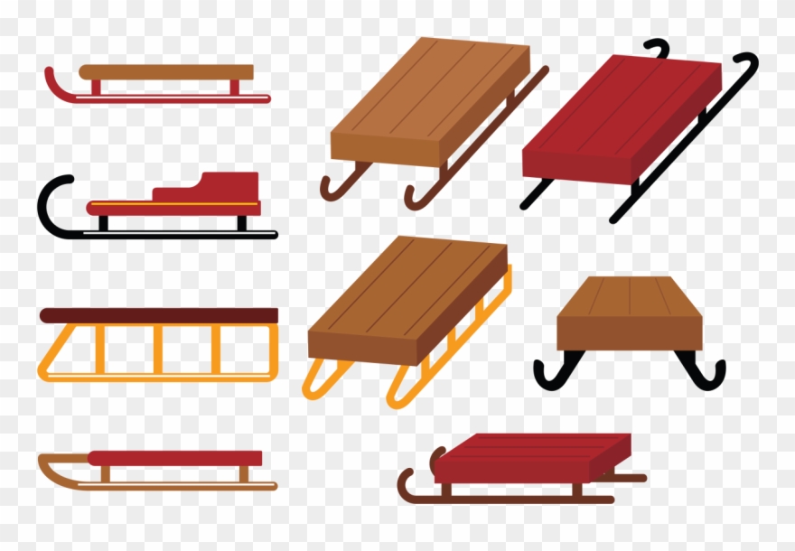 Toboggan Drawing Clipart