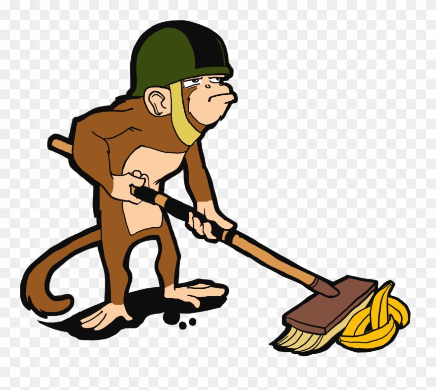 Janitor Monkey Clipart