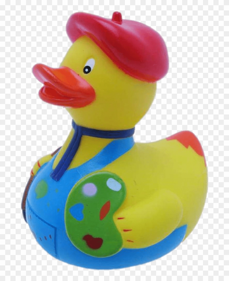 Artist Rubber Duck - Artist Duck Clipart