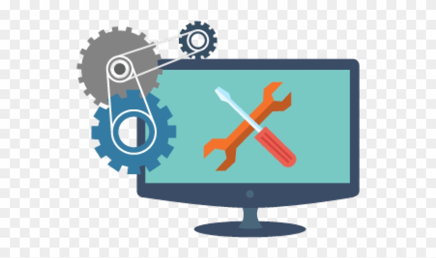 Software Clipart Computer Support - Computer Hardware And Software Logo - Png Download