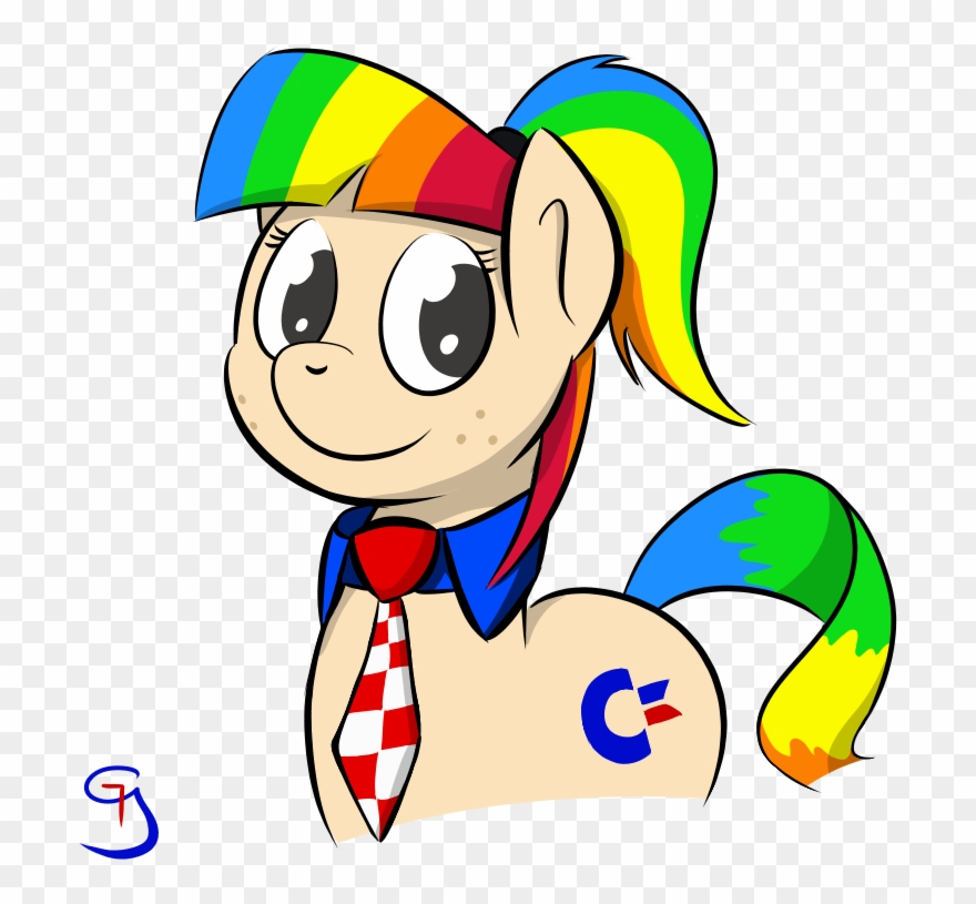 Glimglam, Commodore 64, Freckles, Necktie, Oc, Oc Only, - Commodore 64 Clipart