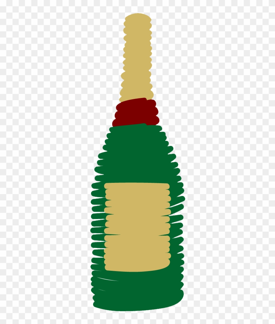 Bubbly Wine - Alcoholic Beverage Clipart