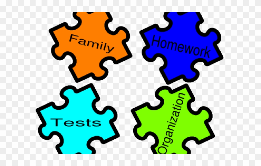 Desk Clipart Guidance Counselor - Clip Art Puzzle Pieces - Png Download