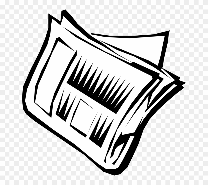 Vector Illustration Of Newspaper Serial Publication - Zeitung Clipart - Png Download