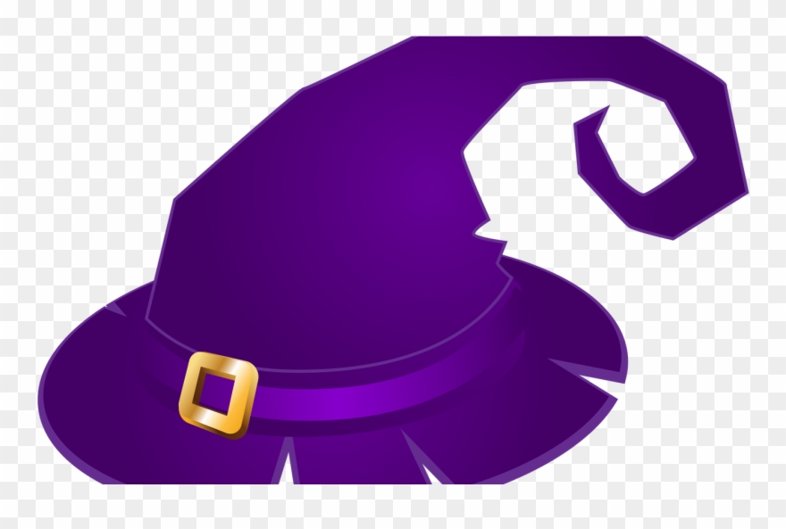 Purple Witch Hat Transparent Png Clip Art Image Gallery - Witch Hat Transparent Background