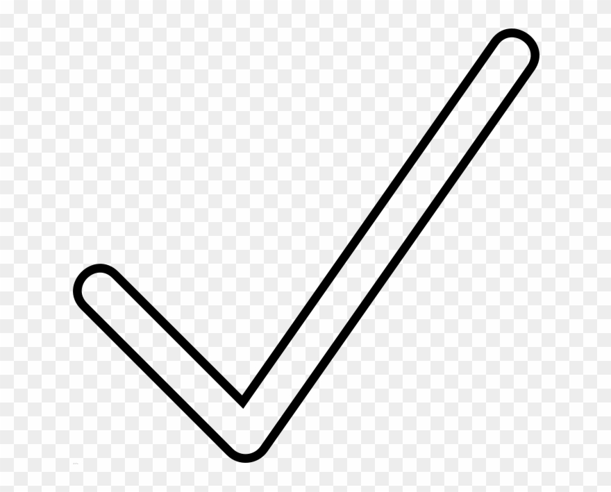 Noun Project Checkmark Icon 1405610 Cc - Line Art Clipart