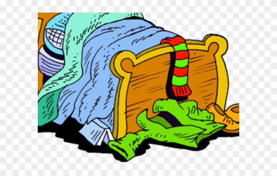 Room Clipart Transparent - Messy Bed Transparent Background - Png Download