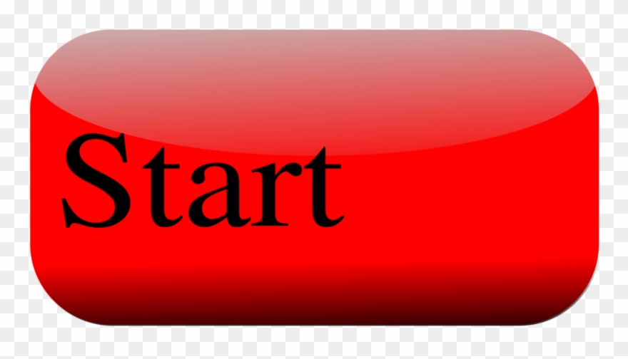 The Beginning - Press Start Button Png Clipart