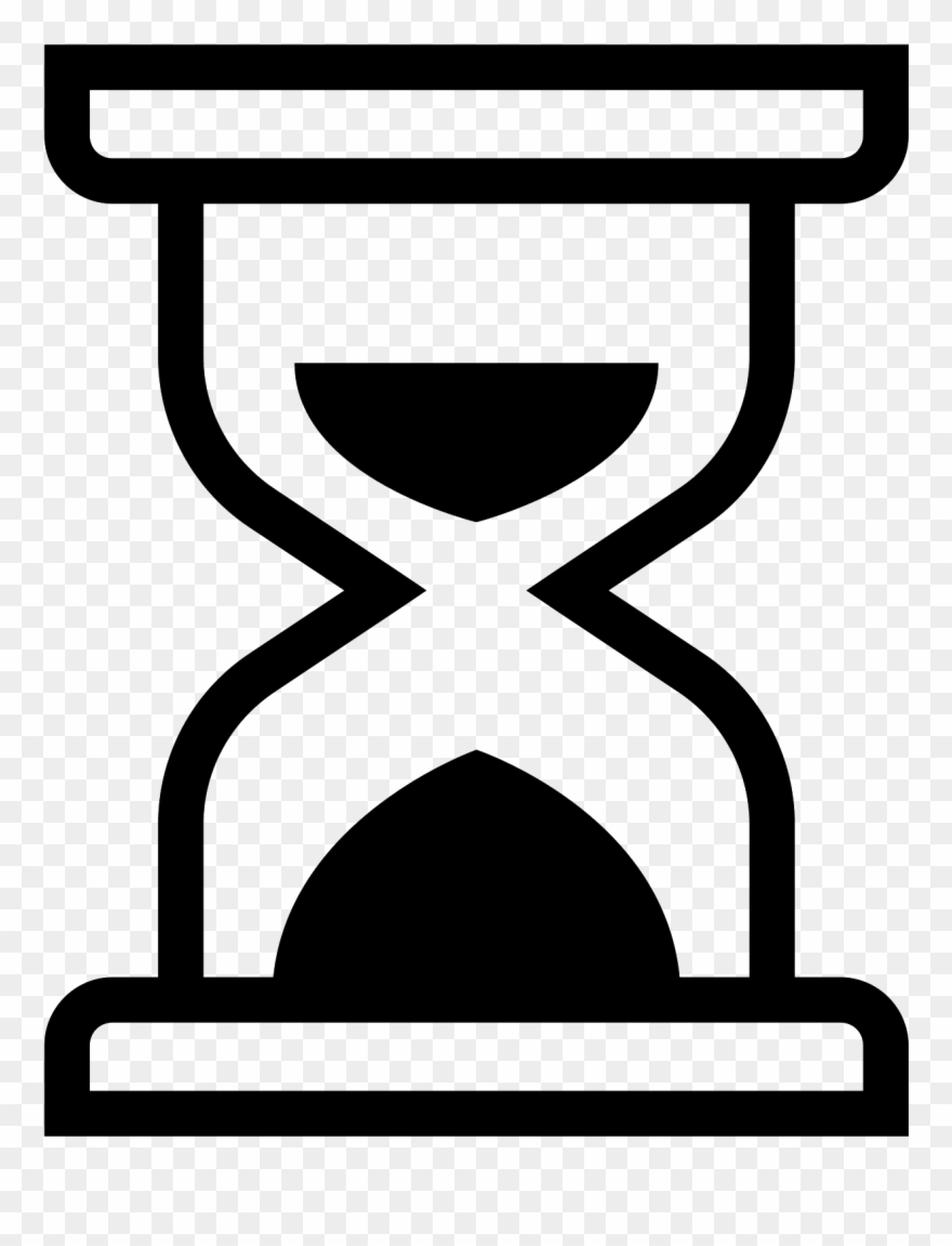 Graphic Transparent Icons Time Clip Art - Simple Hourglass Outline - Png Download