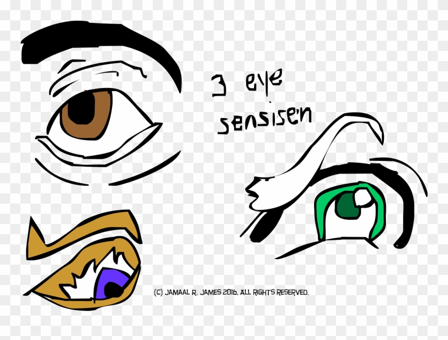 3 Eye Character Design Drawn By Cartoonist Jamaal R Clipart