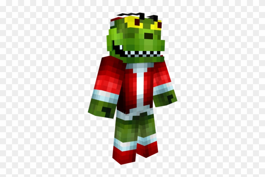 640 X 640 5 - Minecraft The Grinch Skin Clipart