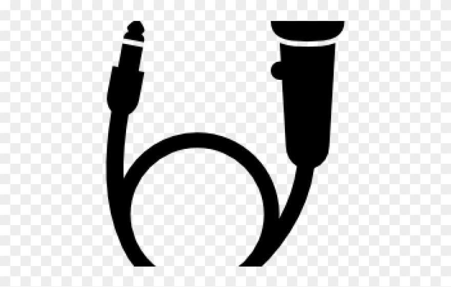 Mic Clipart Cord Png - Clipart Mic Cable Png Transparent Png