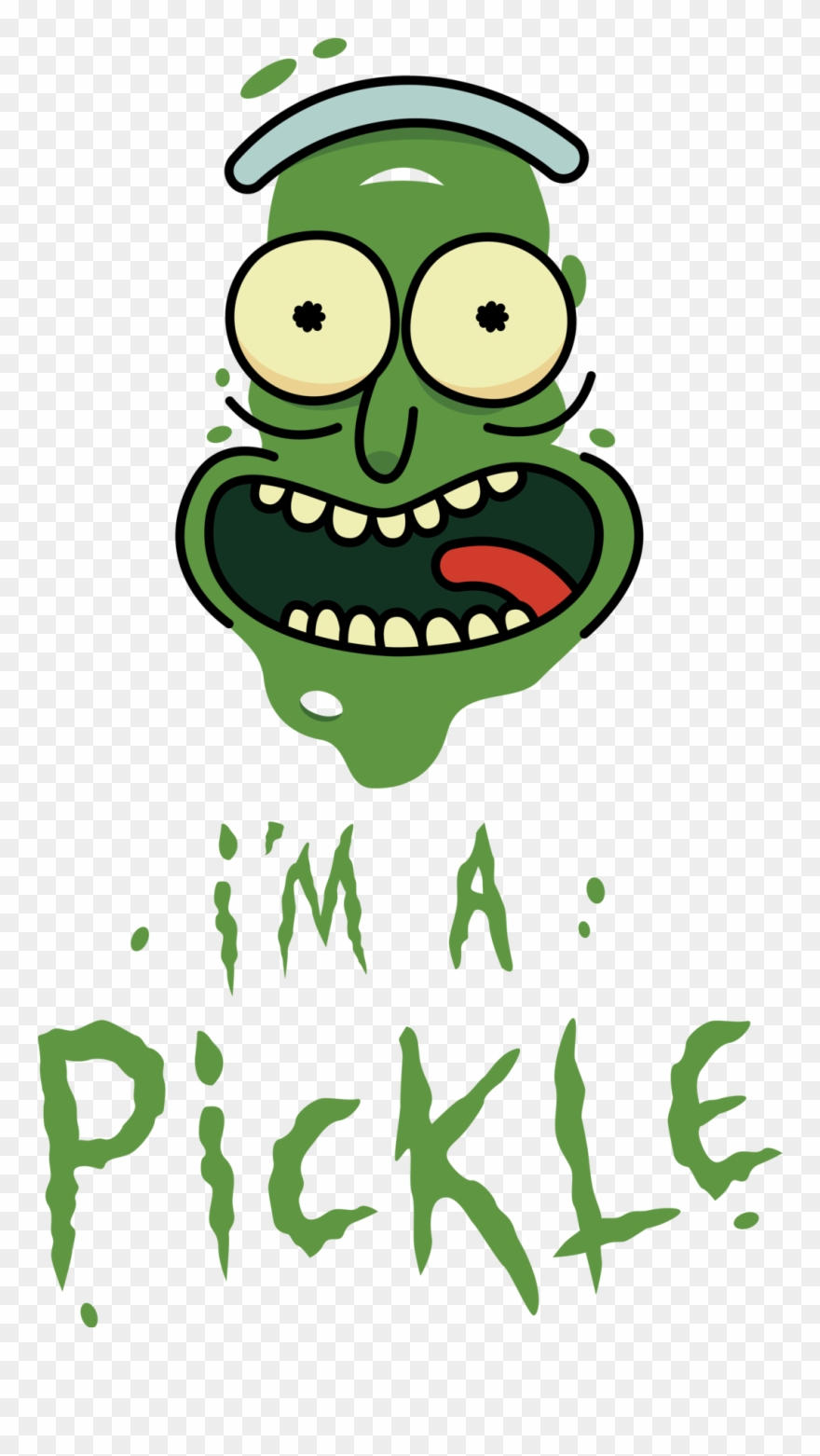 Pickle Rick - Cartoon Clipart