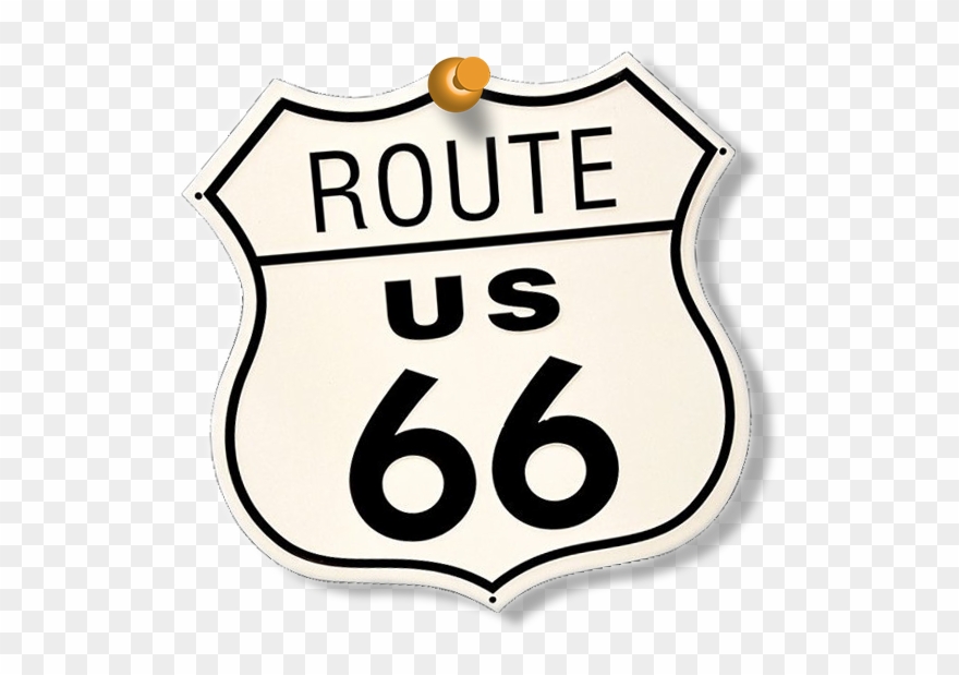 Picture - Route 66 Sign Clipart