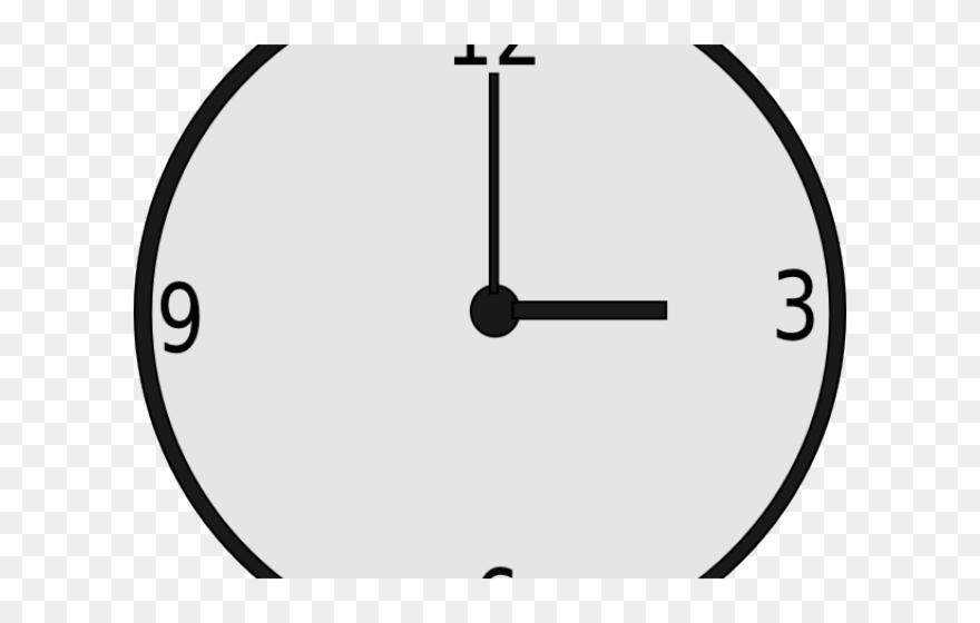 Watch Clipart Vector Png - Clock 3 Pm Png Transparent Png