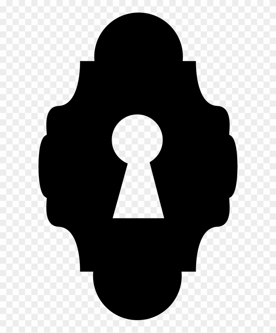 Png File Svg - Black Keyhole Clipart