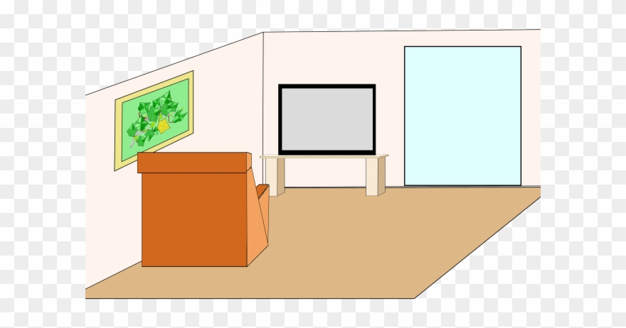 Living Room Clipart Grandmother House - Clipart Room In House - Png Download