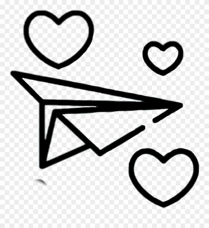 Corazónes Corazon Corazón Avion Tumblr - Wallpaper Clipart