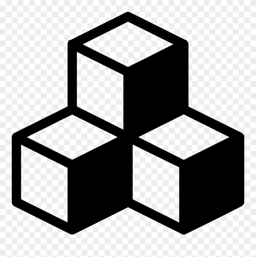 Ice Cube Icon Png - Three Cubes Clipart