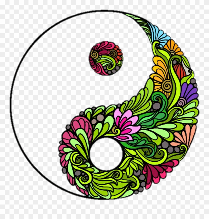 Yin Sticker - Circle Clipart