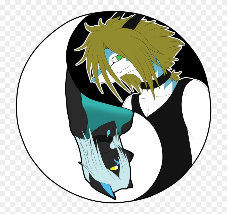 The Yin-yang Characters - Cartoon Clipart