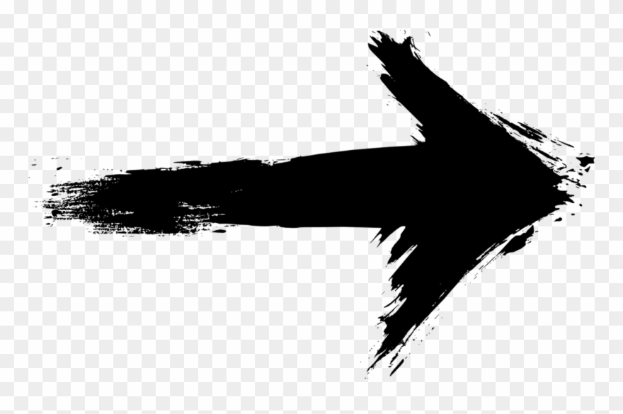 Arrow Clipart With A Transparent Background - Arrow Brush Stroke Png