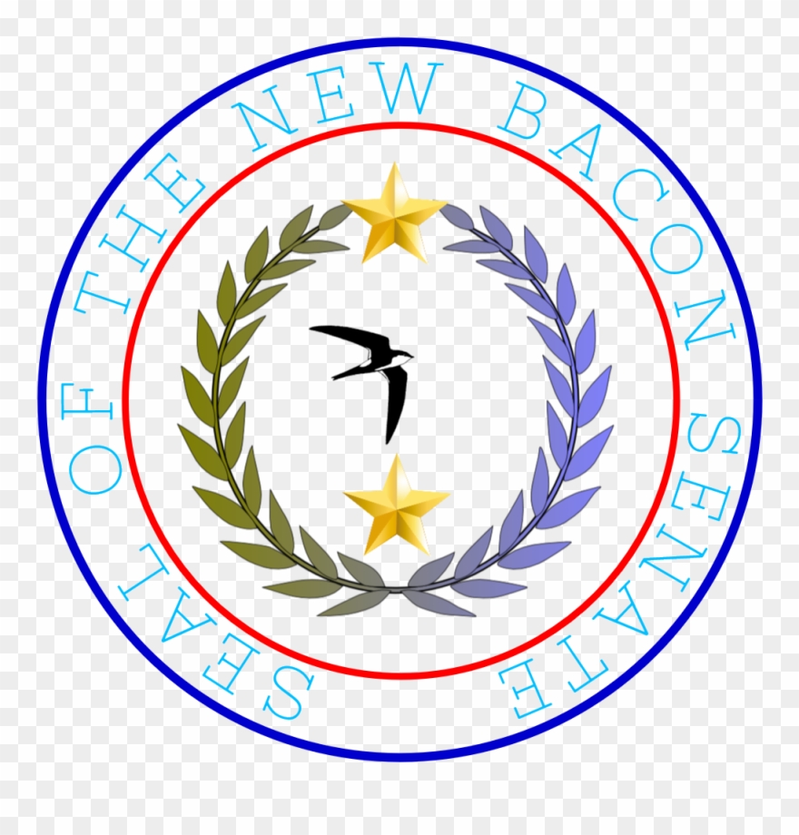 New Bacon Senate Seal - Olive Branch Clip Art - Png Download