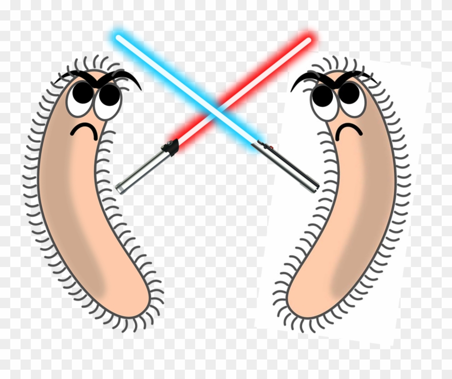 Bacterial Machinery For Competition, Killing And Defense Clipart