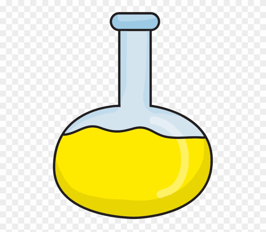Beaker2 - Yellow Beaker Clip Art - Png Download