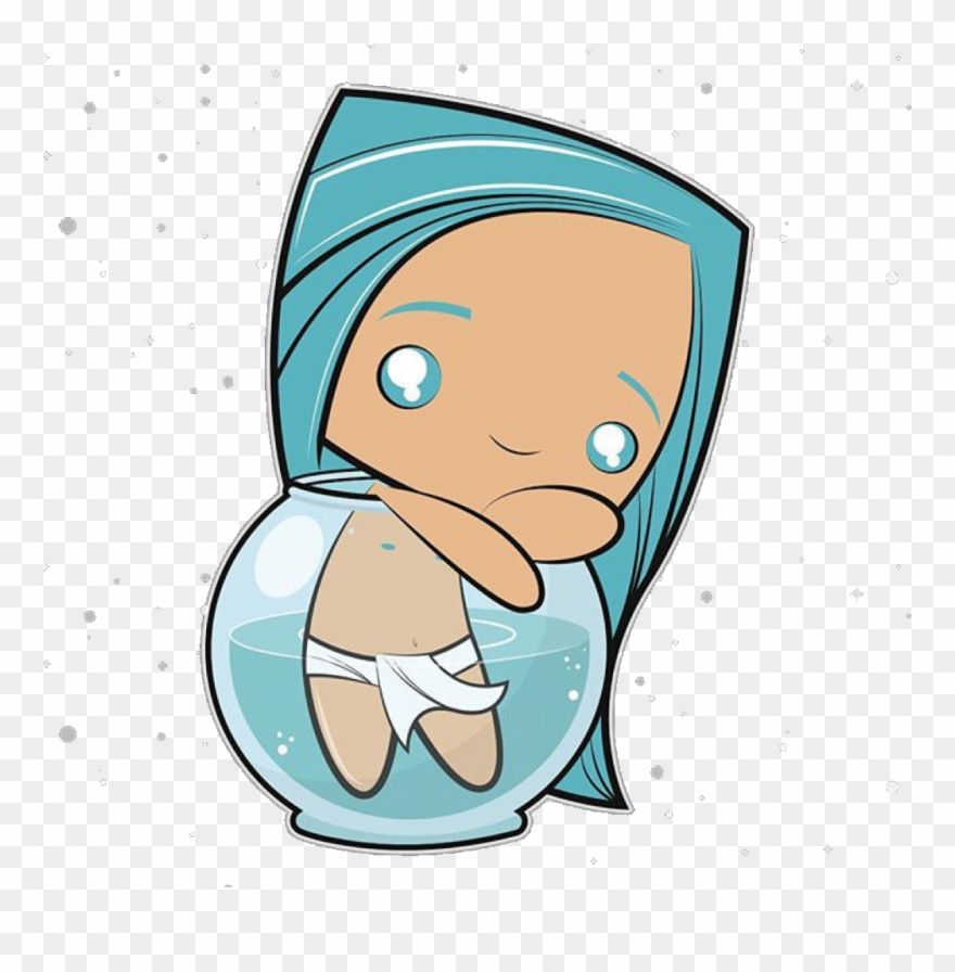 Aquarium Sticker - Cartoon Clipart