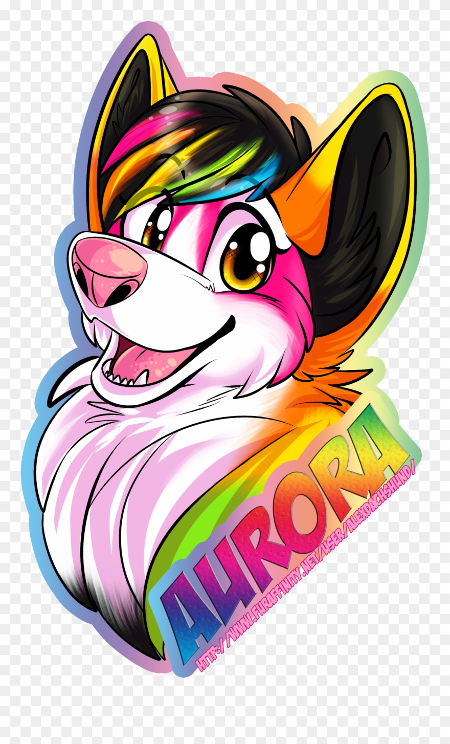 Aurora Badge Clipart