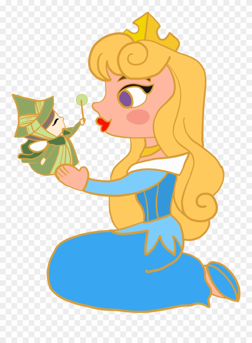 Image Of Cuties Set 8 Aurora & Ariel Presale - Cartoon Clipart