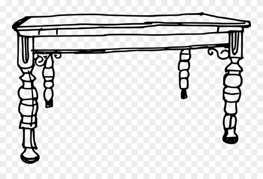 Png File Size - Table Drawing Png Clipart