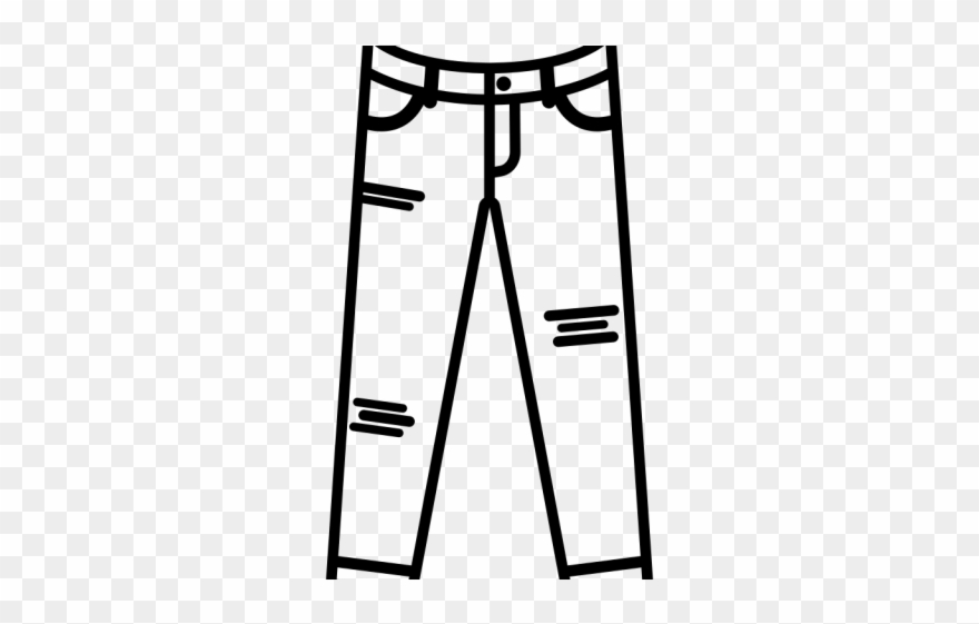 Jeans Clipart Coloring - Pantalon Para Colorear Png Transparent Png