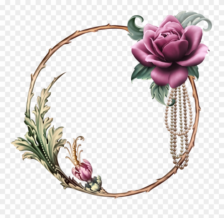 Framed Wallpaper, Quilling, Abstract Art, Clip Art, - Rose - Png Download