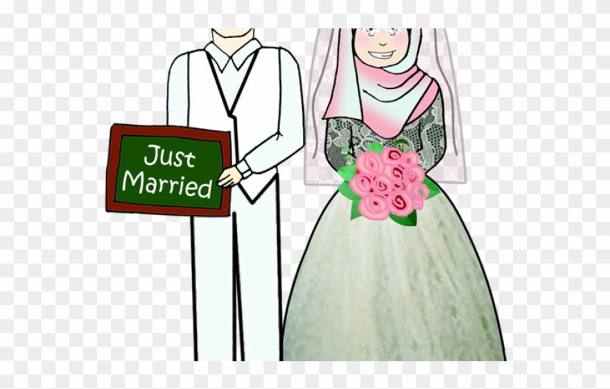 Sad Clipart Marriage - Clipart Wedding Muslim Png Transparent Png