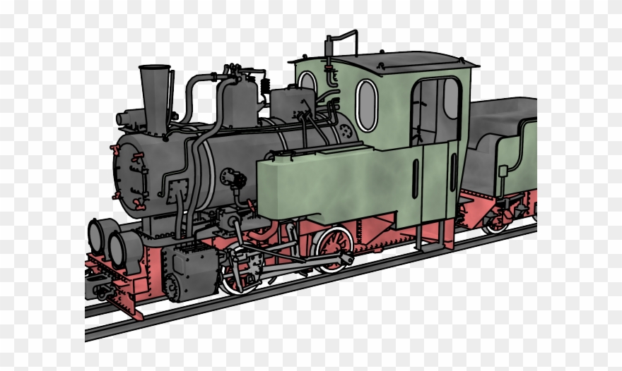 Locomotive Clipart Model Train - Locomotive - Png Download
