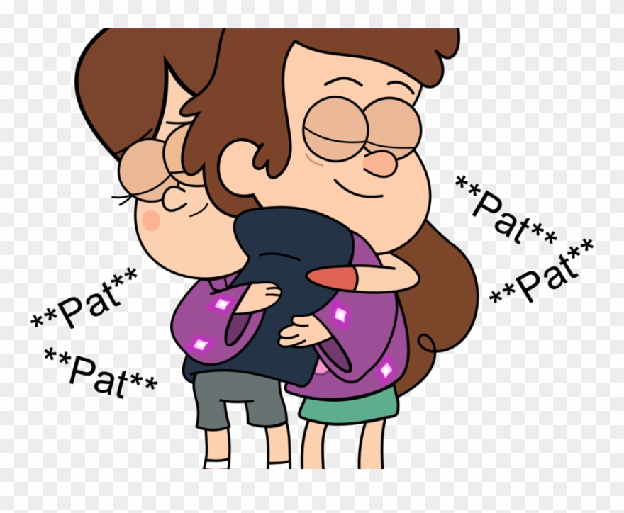 Png Hugs Friends Cartoon Pictures Of Friends Hugging - Mabel And Dipper Hug Clipart