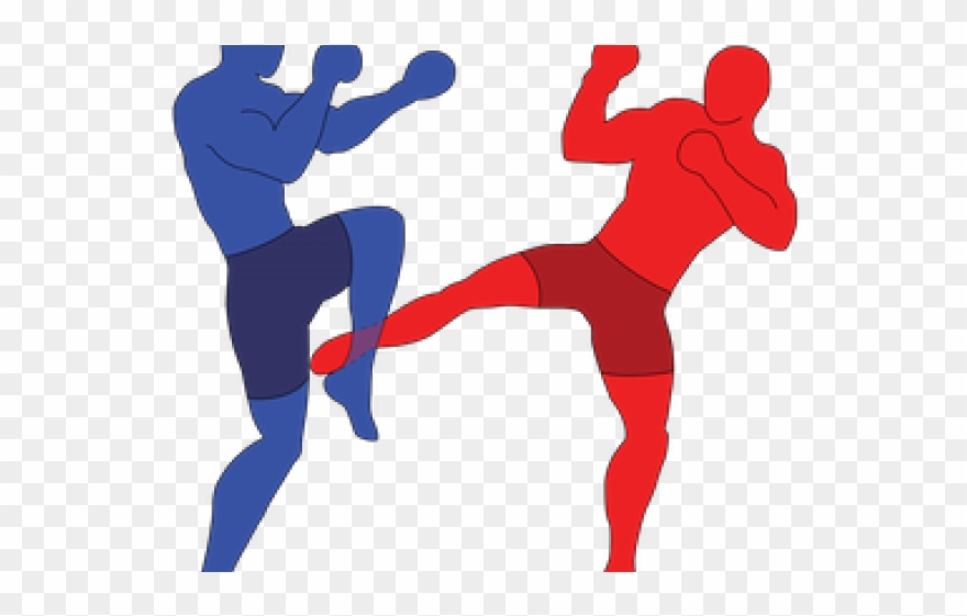 Boxer Clipart Kick Boxing - Low Kick Png Transparent Png