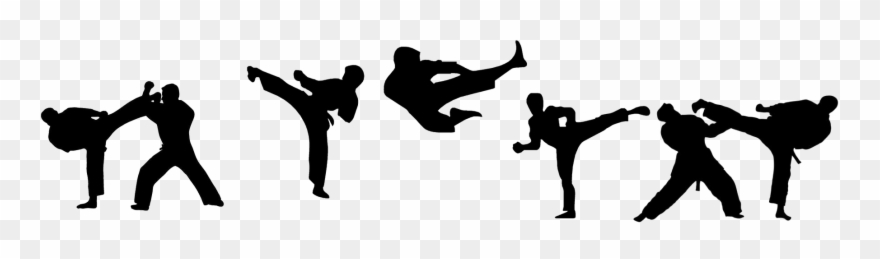 Register Your Kid In My Kickboxing And Weight Training - Pencak Silat Siluet Png Clipart