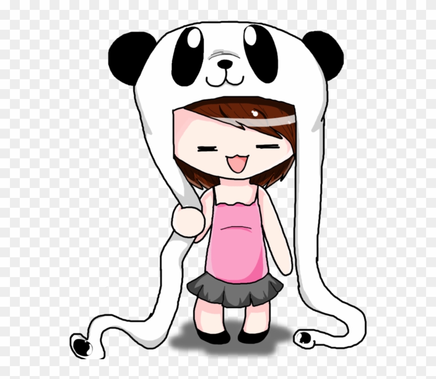 894 X 894 3 0 - Chibi Drawing Panda Hat Clipart