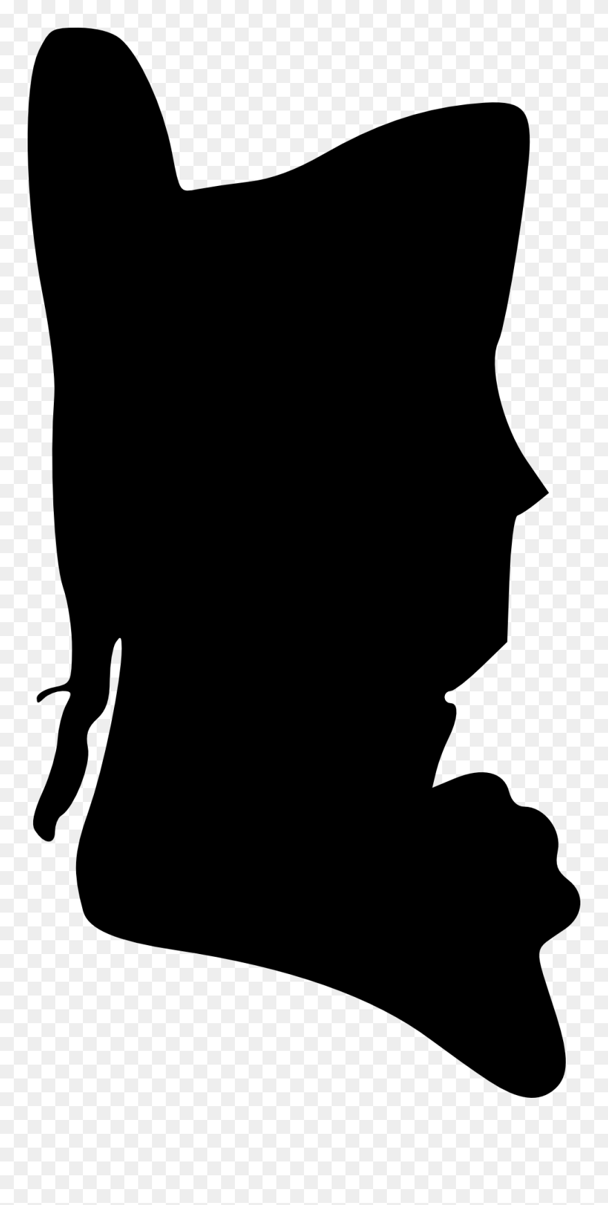 Male Silhouette Historic Person Colonial Man - Colonial Silhouette Clipart