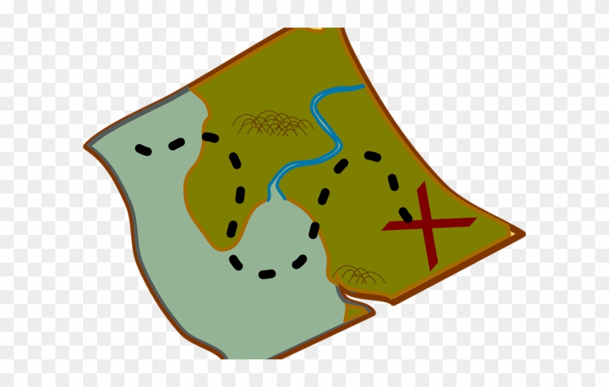 Treasure Clipart Quest - Transparent Map Clipart - Png Download