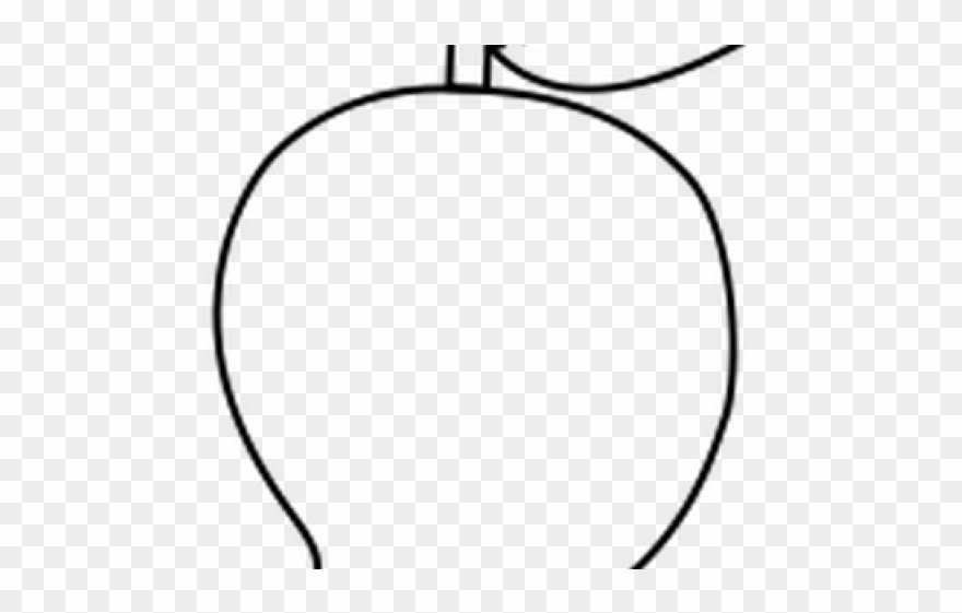 Mango Clipart Coloring Page - Line Art - Png Download